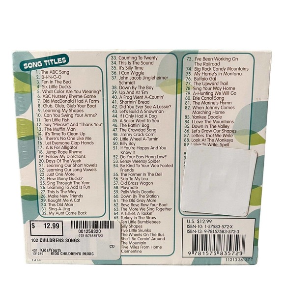 102 Full Length Children's Songs Music 3-CD Set Over 3 Hours Of Music NEW - Picture 2 of 5